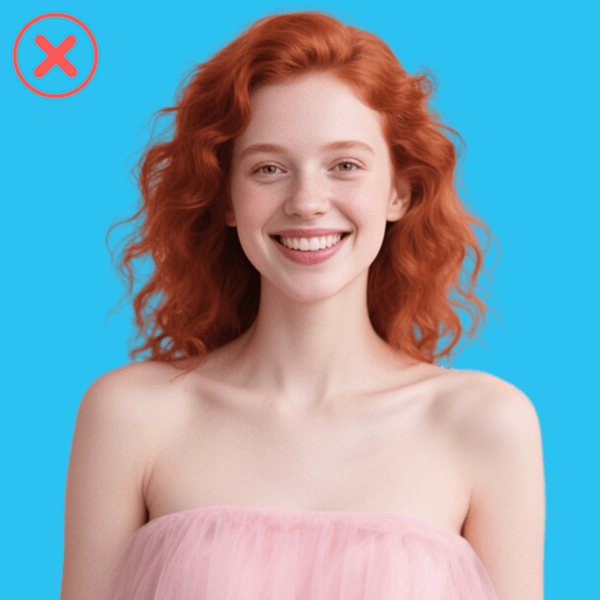 Avoid Front-Facing Photos Example